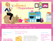 Tablet Screenshot of caffeinatedpreparedness.com